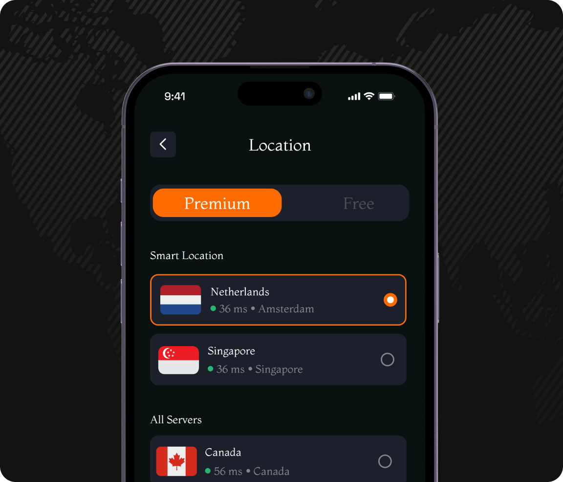 main screen connected